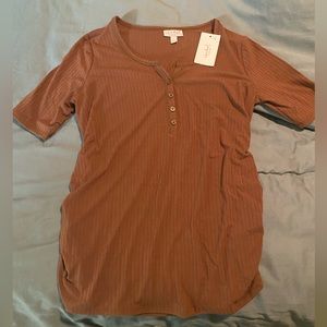 NWT Isabel Maternity Ribbed Top